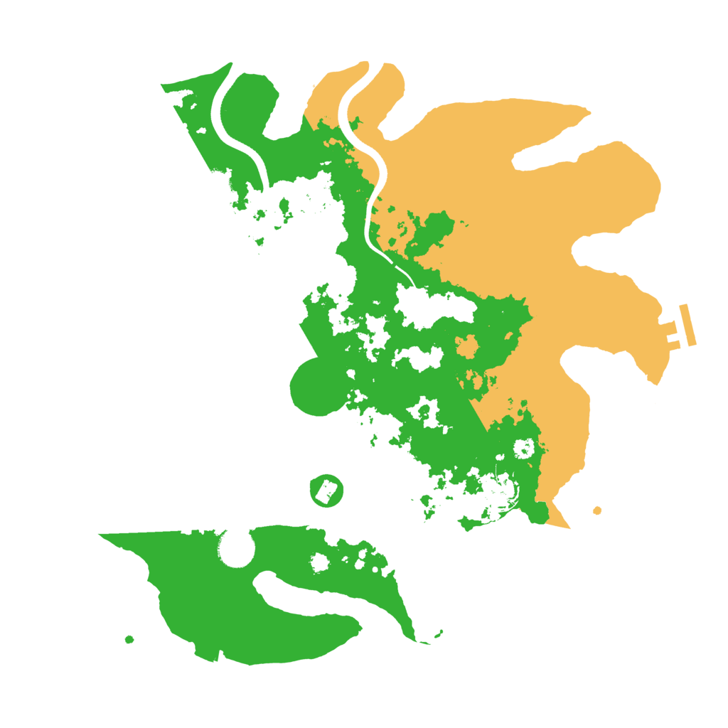 Biome Rust Map: Procedural Map, Size: 3500, Seed: 208669981