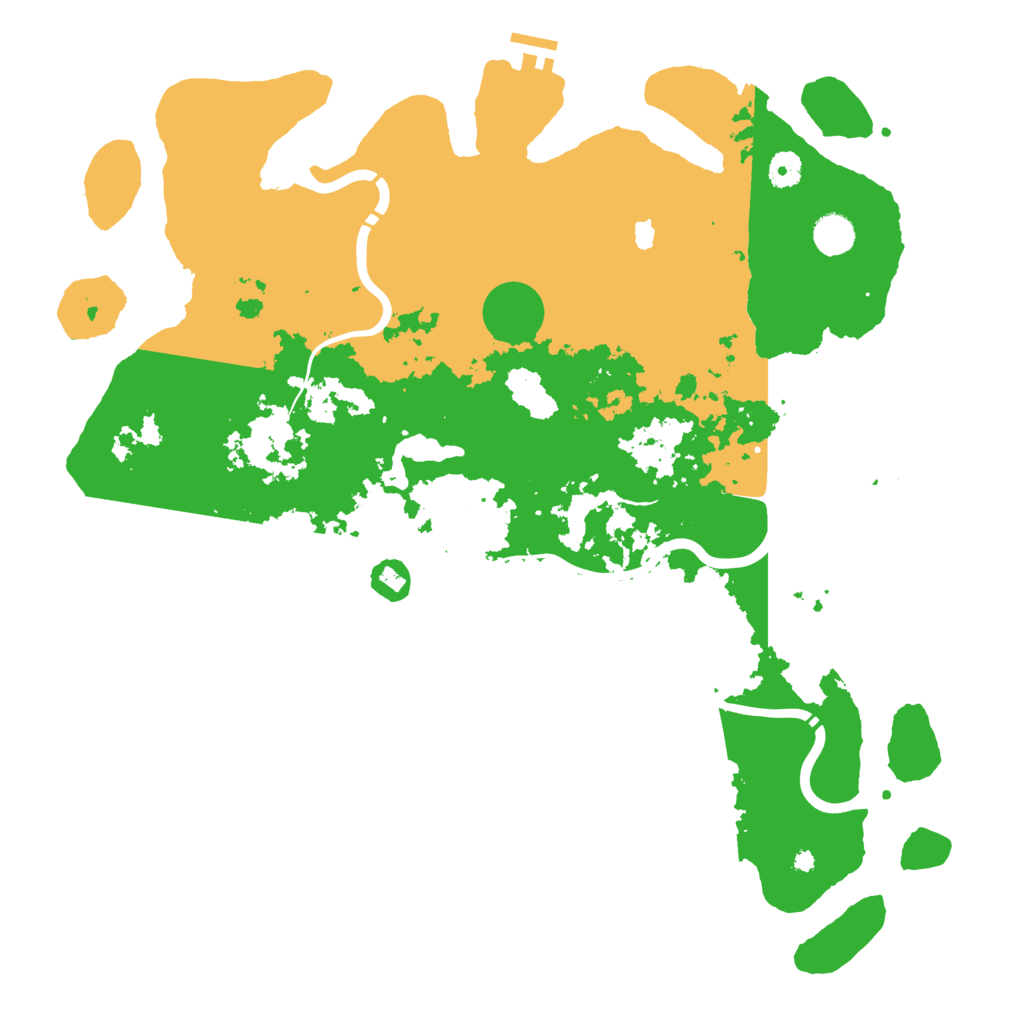 Biome Rust Map: Procedural Map, Size: 4400, Seed: 32888875