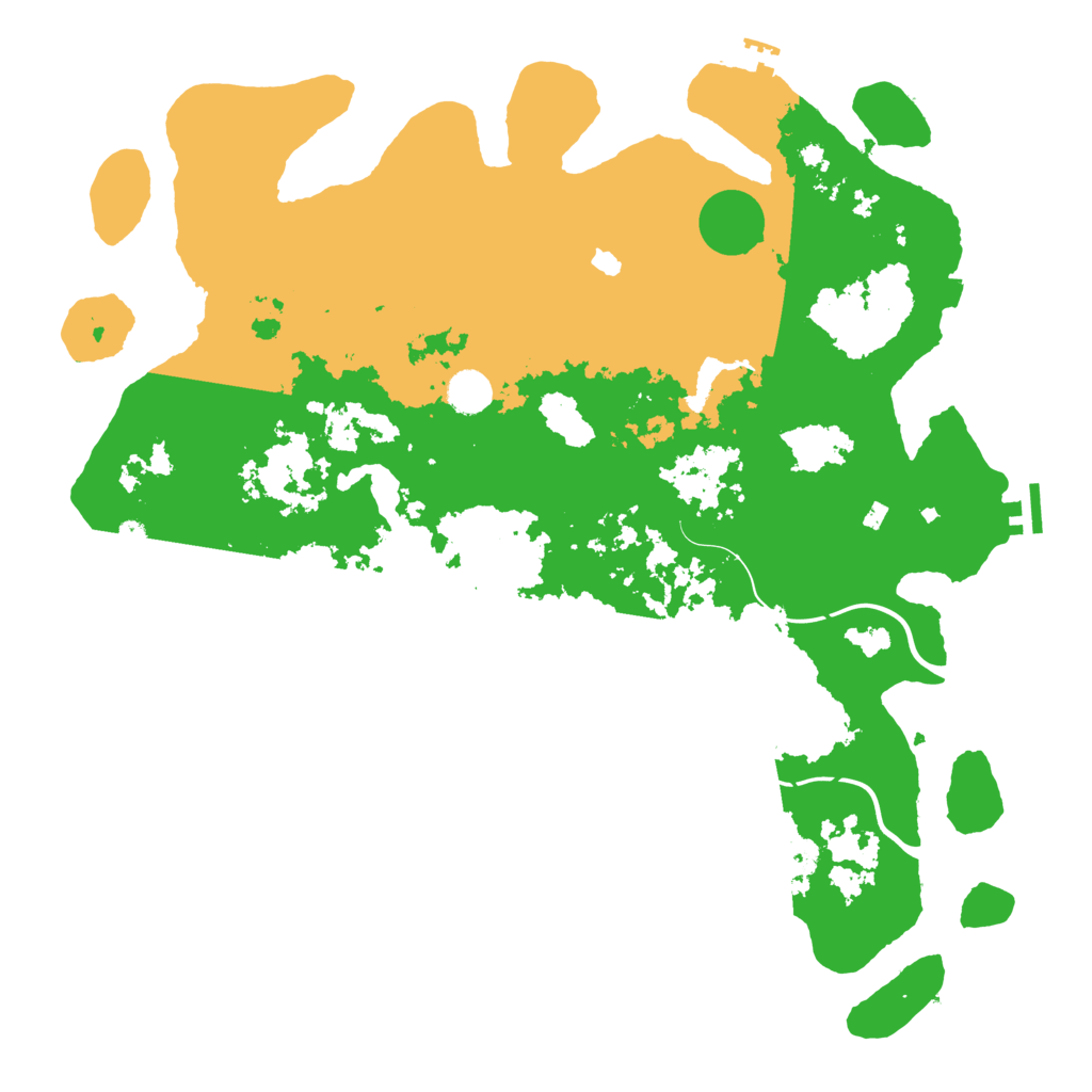 Biome Rust Map: Procedural Map, Size: 4400, Seed: 32888875