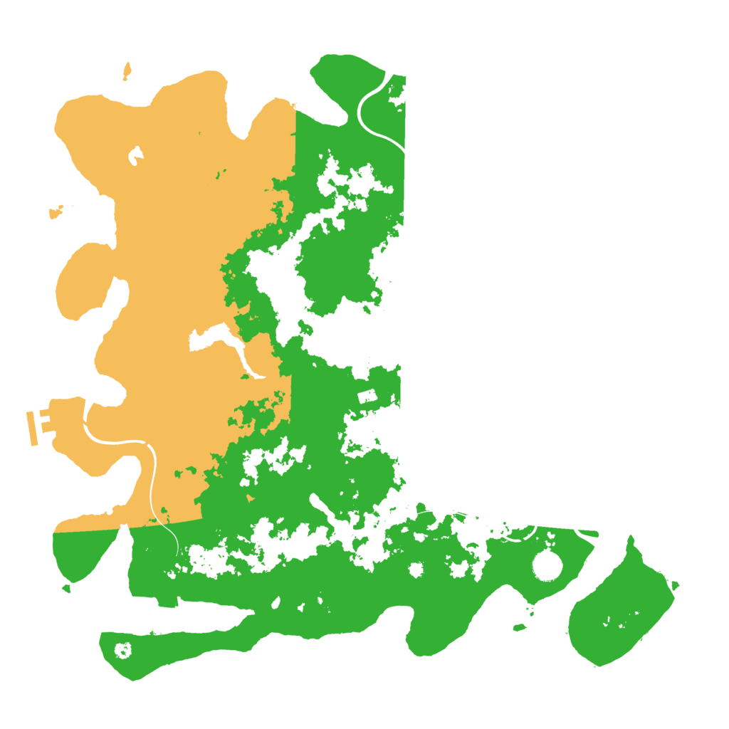 Biome Rust Map: Procedural Map, Size: 4300, Seed: 33298395