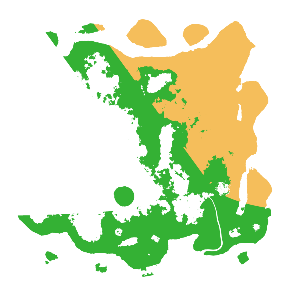 Biome Rust Map: Procedural Map, Size: 3950, Seed: 69664873