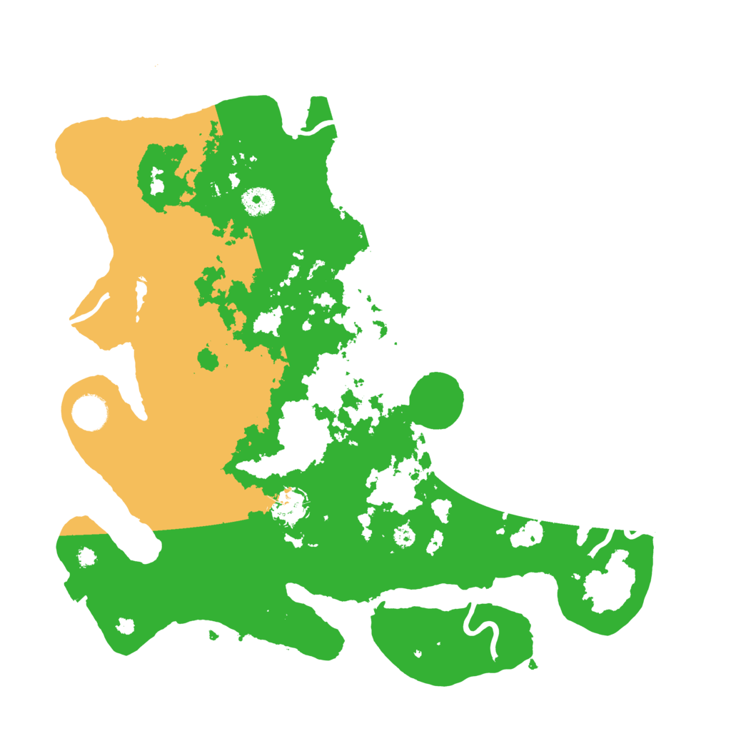 Biome Rust Map: Procedural Map, Size: 3600, Seed: 21909