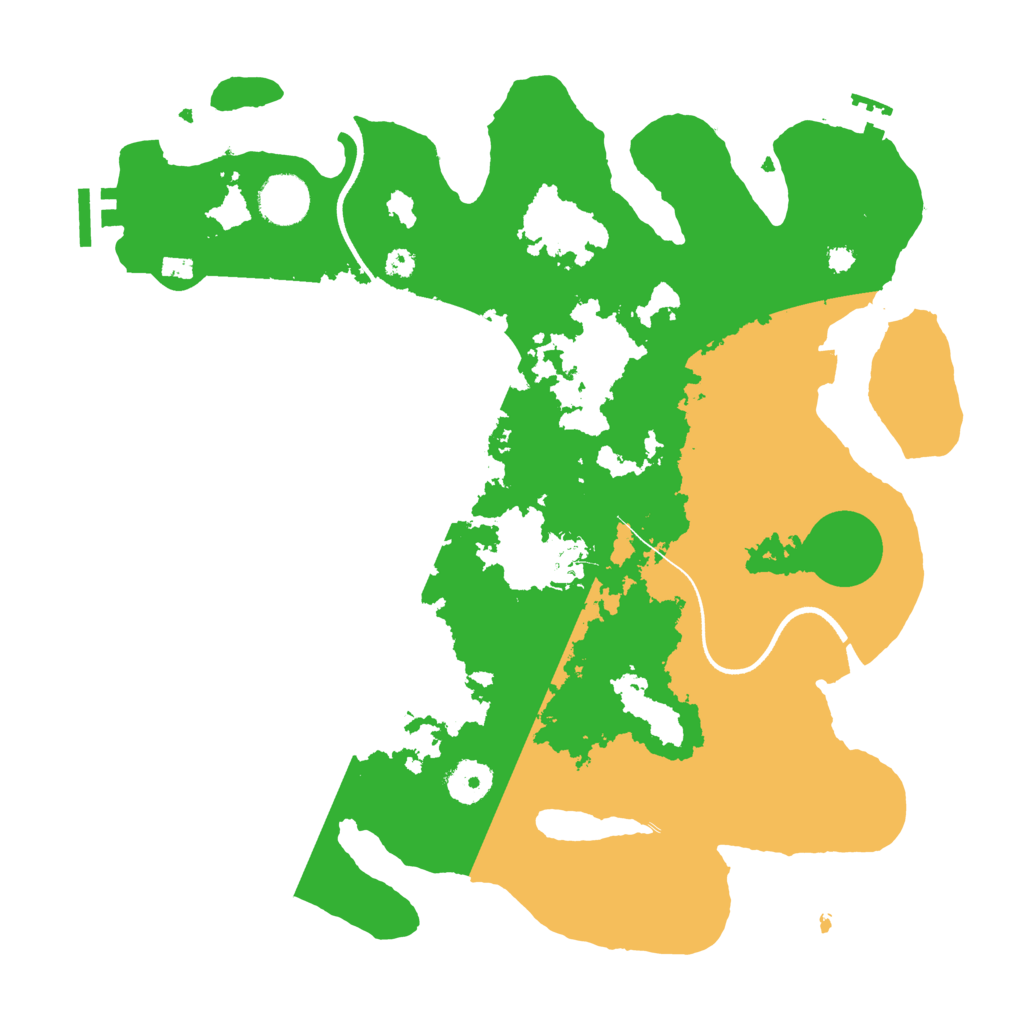 Biome Rust Map: Procedural Map, Size: 3550, Seed: 36637720