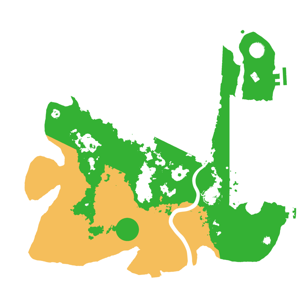 Biome Rust Map: Procedural Map, Size: 3500, Seed: 93297467