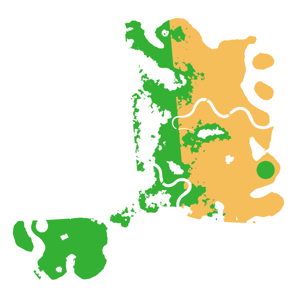 Biome Rust Map: Procedural Map, Size: 4400, Seed: 49560394
