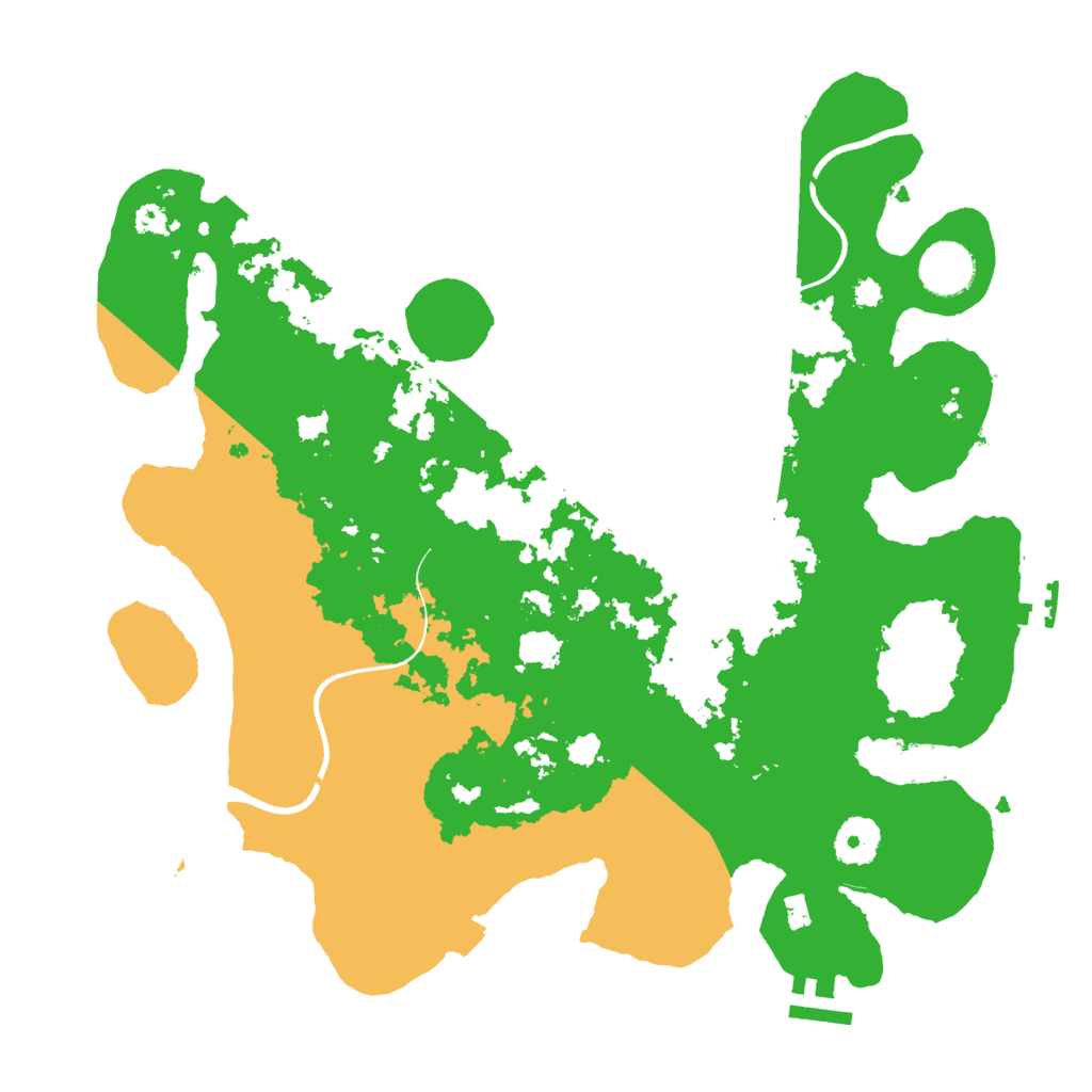 Biome Rust Map: Procedural Map, Size: 3500, Seed: 887217276