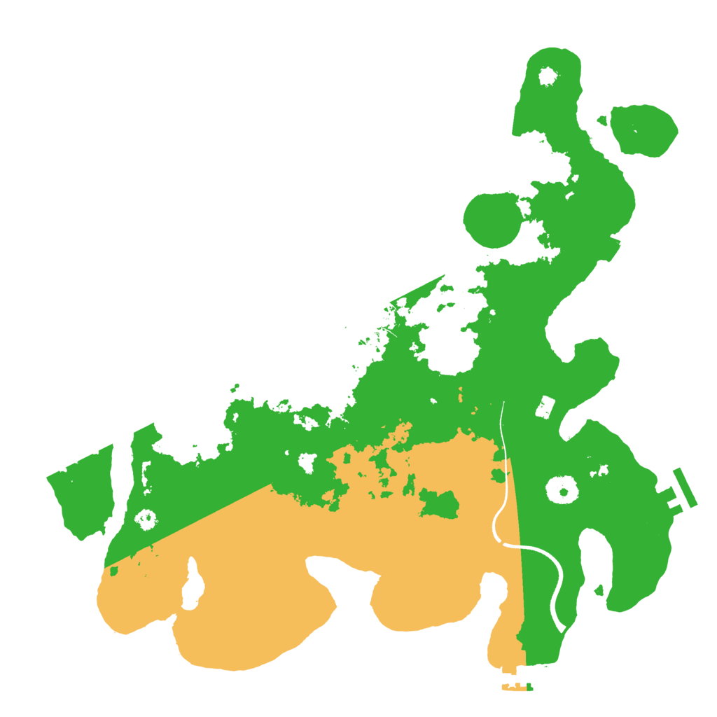 Biome Rust Map: Procedural Map, Size: 3500, Seed: 19726085