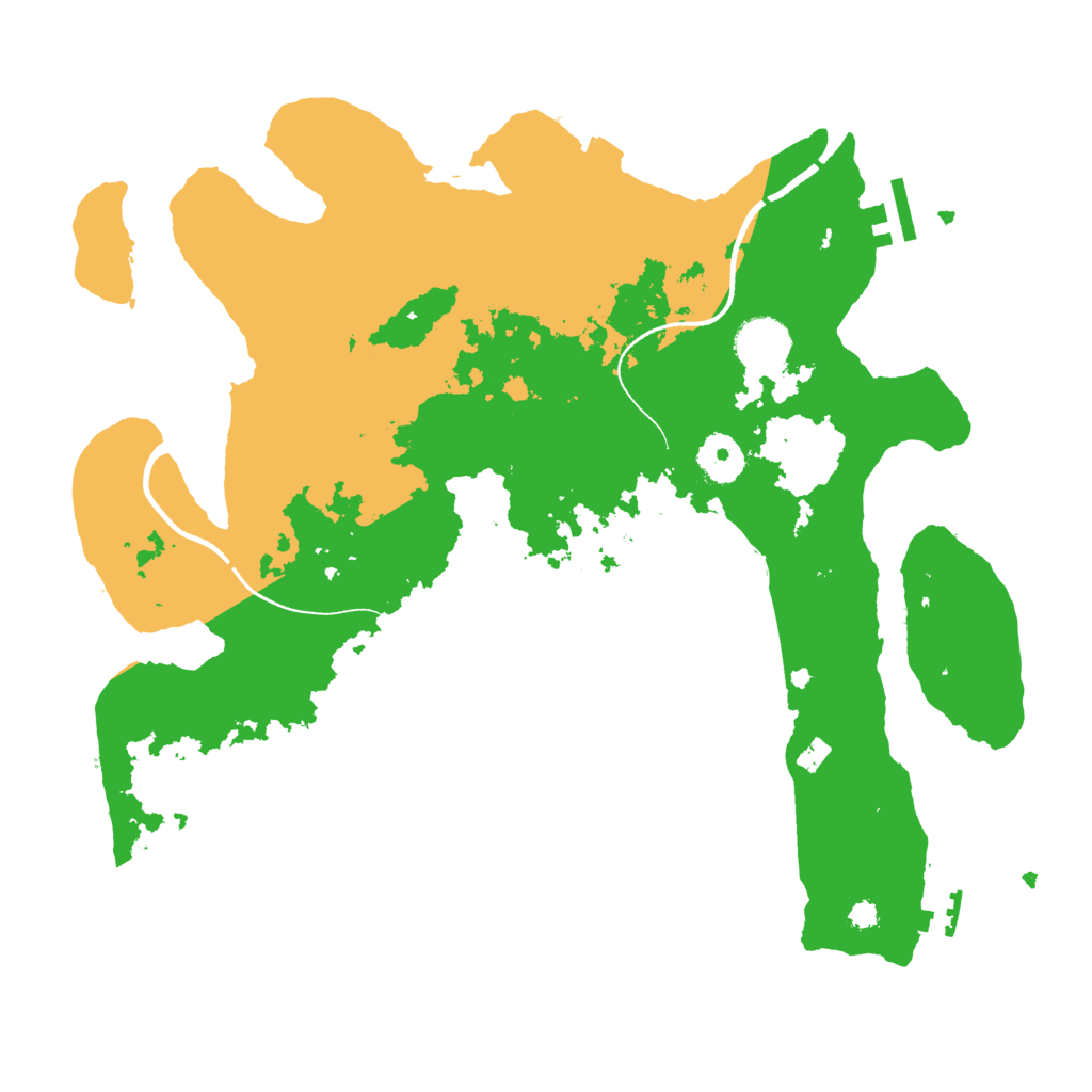 Biome Rust Map: Procedural Map, Size: 3500, Seed: 235115103