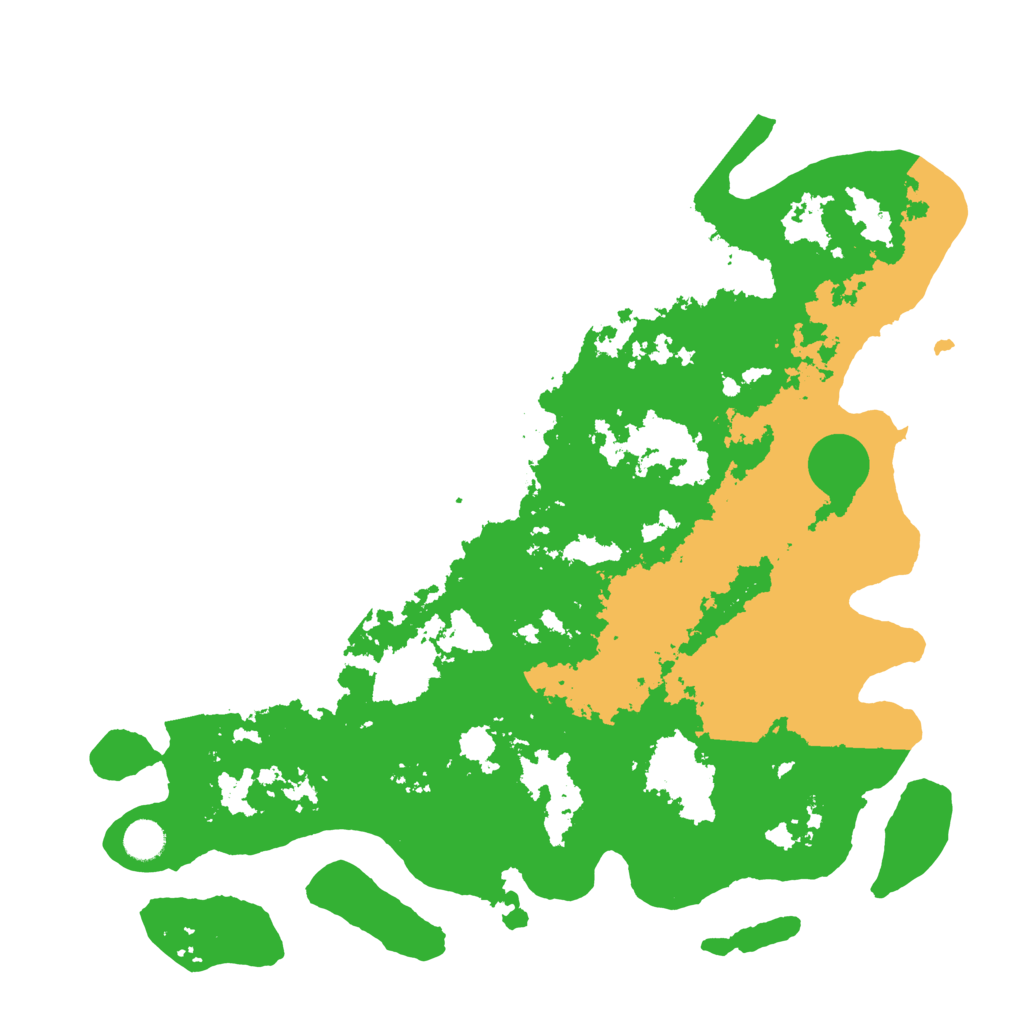Biome Rust Map: Barren, Size: 4400, Seed: 27508188