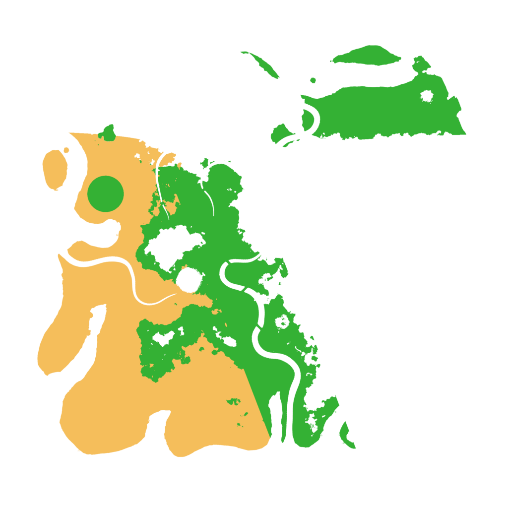 Biome Rust Map: Procedural Map, Size: 3700, Seed: 1558511564