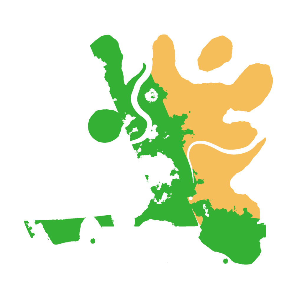 Biome Rust Map: Procedural Map, Size: 2400, Seed: 1018704430