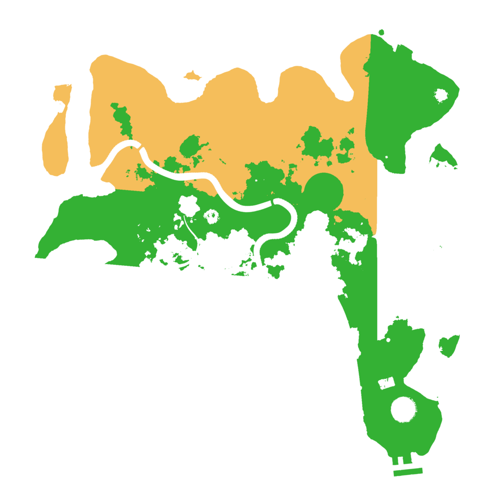 Biome Rust Map: Procedural Map, Size: 3500, Seed: 1224497586