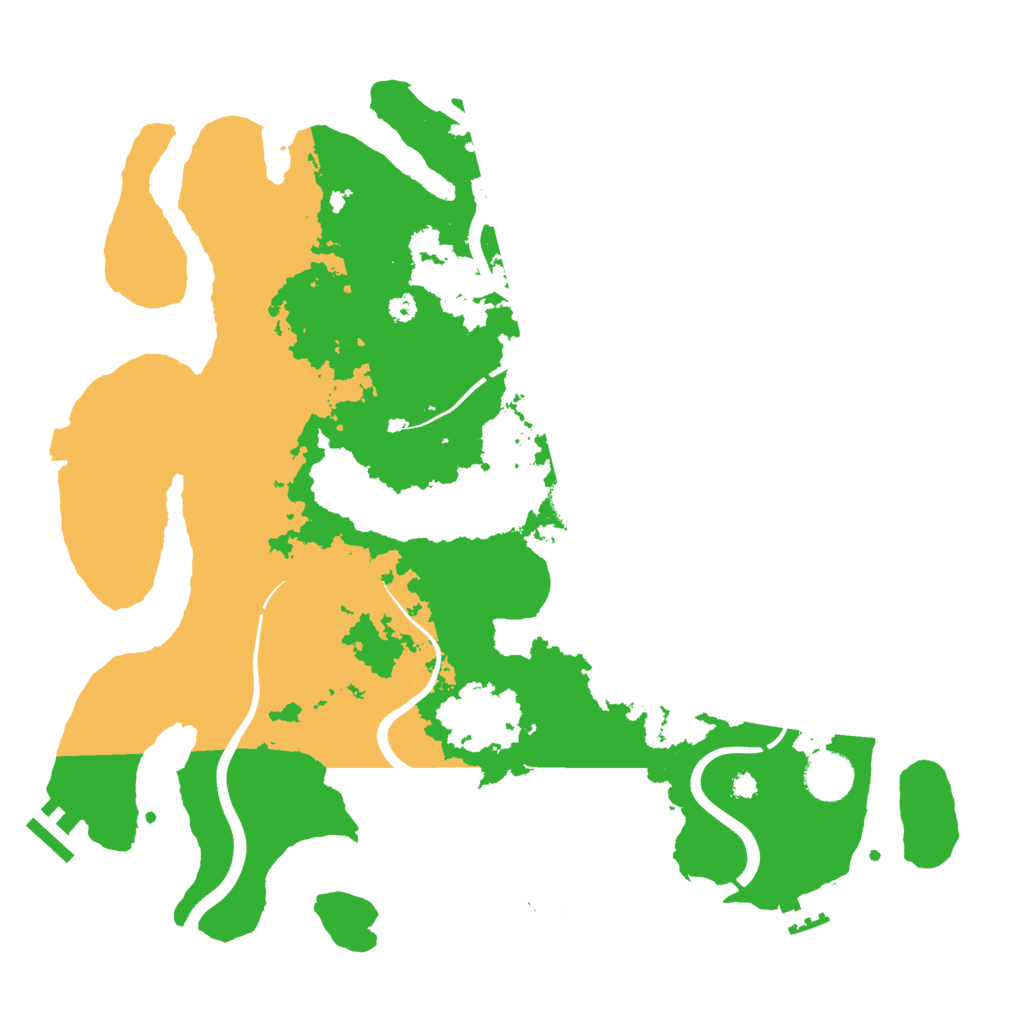 Biome Rust Map: Procedural Map, Size: 3700, Seed: 1764746416