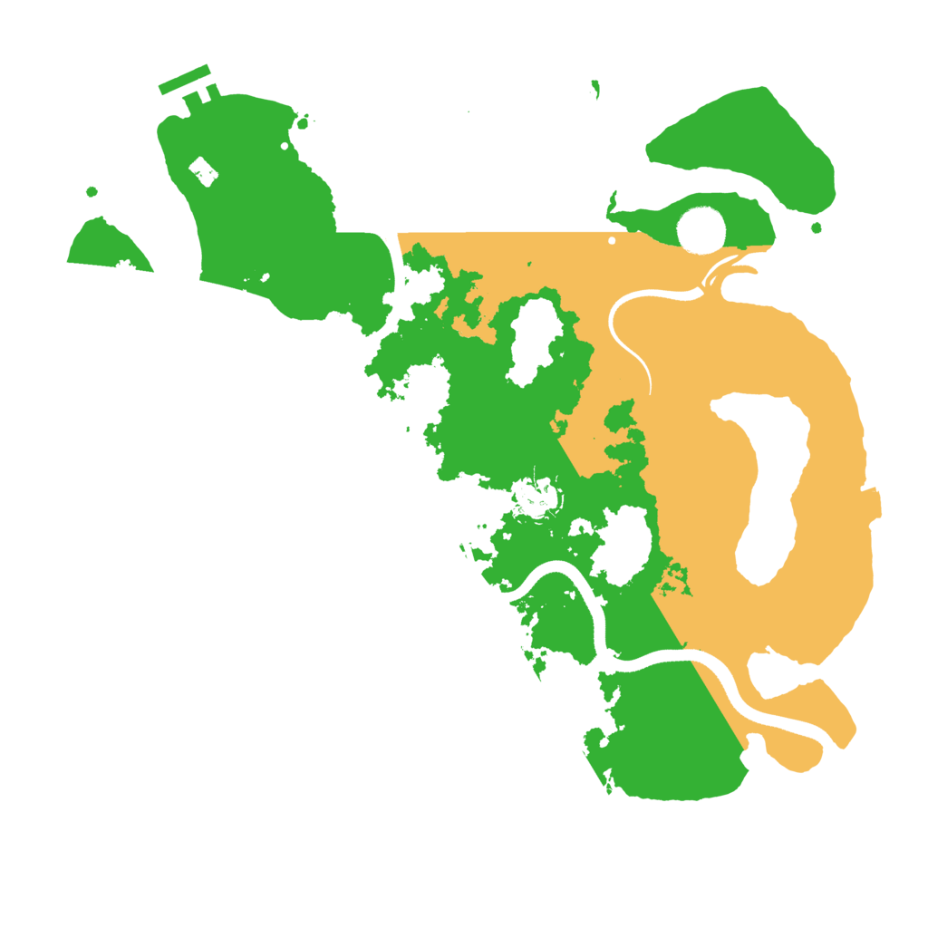 Biome Rust Map: Procedural Map, Size: 3500, Seed: 79219010
