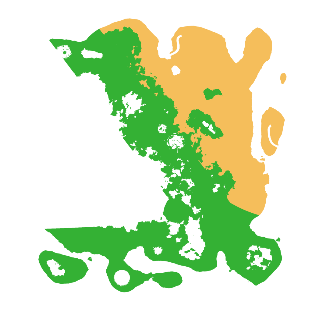 Biome Rust Map: Procedural Map, Size: 3500, Seed: 1001001