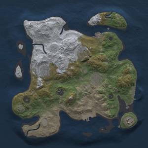 Thumbnail Rust Map: Procedural Map, Size: 3000, Seed: 1665026410, 13 Monuments