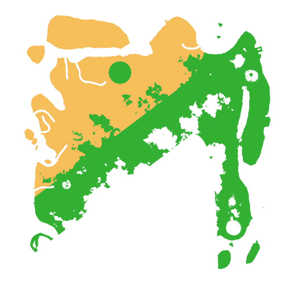 Biome Rust Map: Procedural Map, Size: 3500, Seed: 24873
