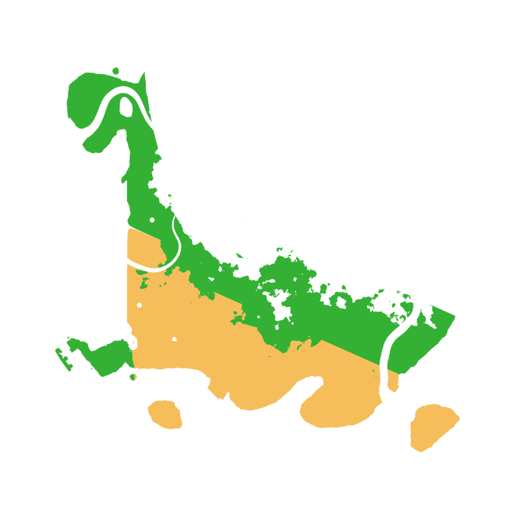 Biome Rust Map: Procedural Map, Size: 3000, Seed: 61396