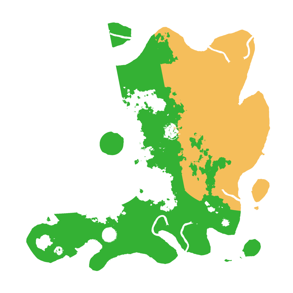 Biome Rust Map: Procedural Map, Size: 3500, Seed: 23065