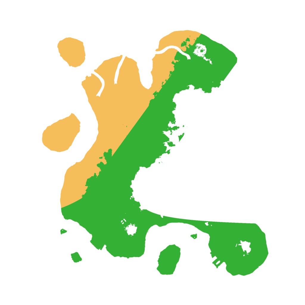 Biome Rust Map: Procedural Map, Size: 2500, Seed: 1980094039
