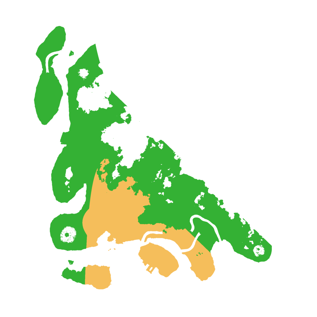 Biome Rust Map: Procedural Map, Size: 3000, Seed: 1723812768