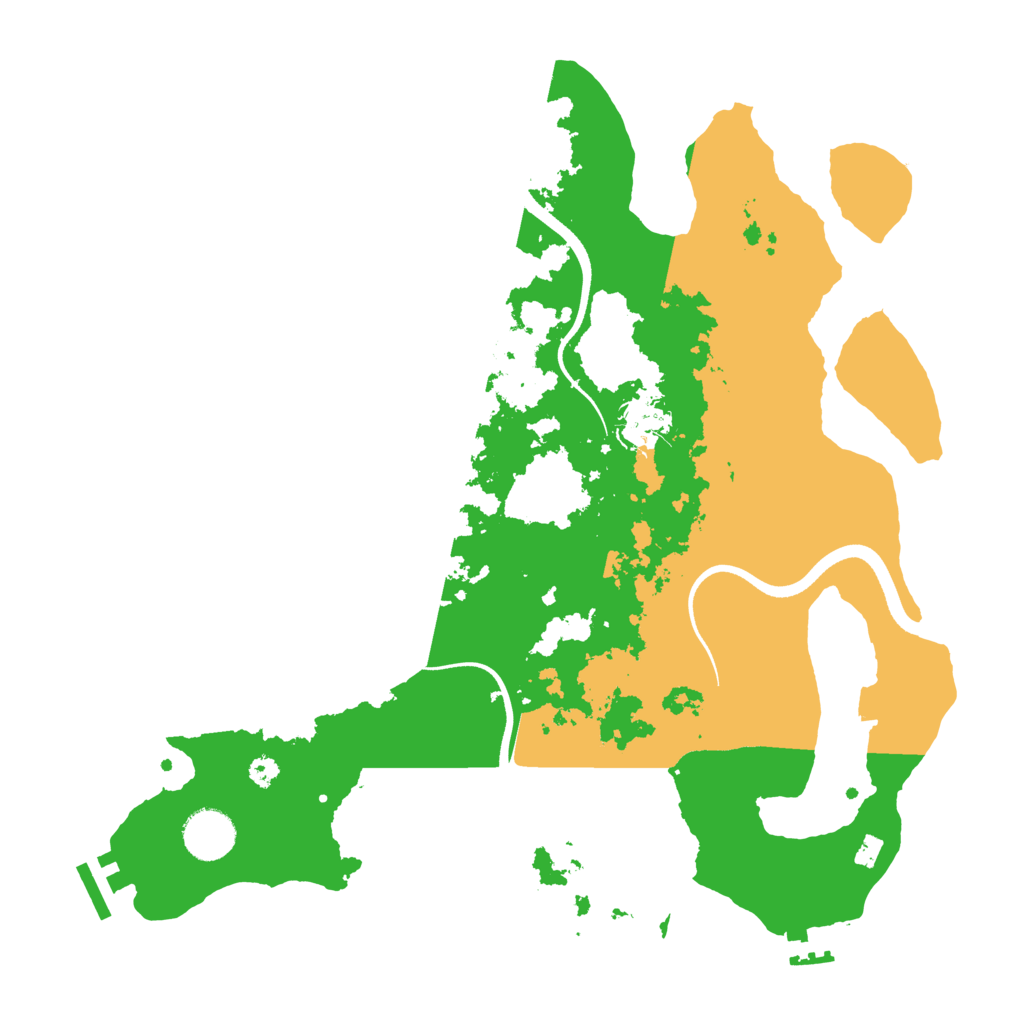Biome Rust Map: Procedural Map, Size: 3500, Seed: 17436075