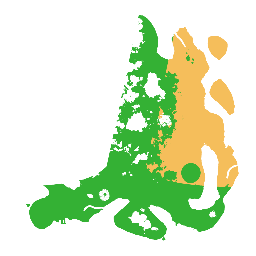 Biome Rust Map: Procedural Map, Size: 3500, Seed: 17436075