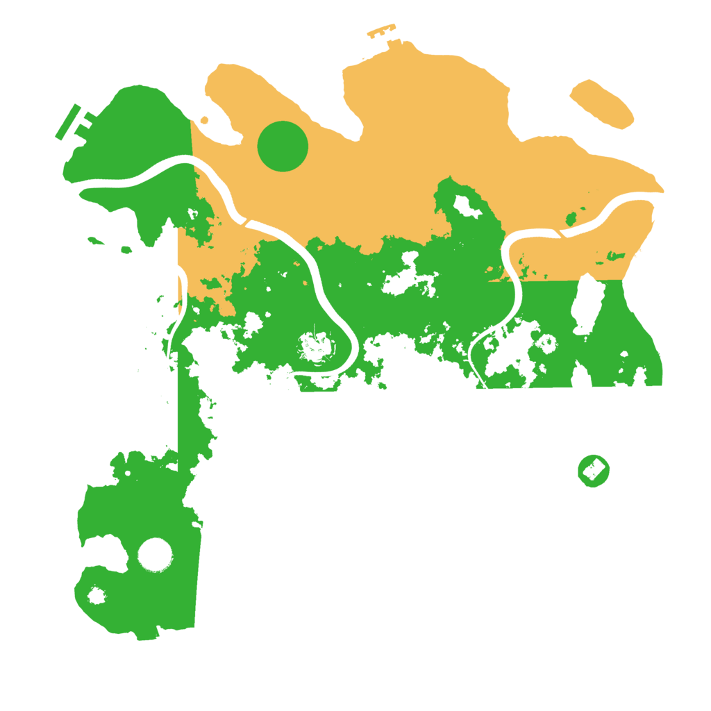 Biome Rust Map: Procedural Map, Size: 3700, Seed: 1454023496