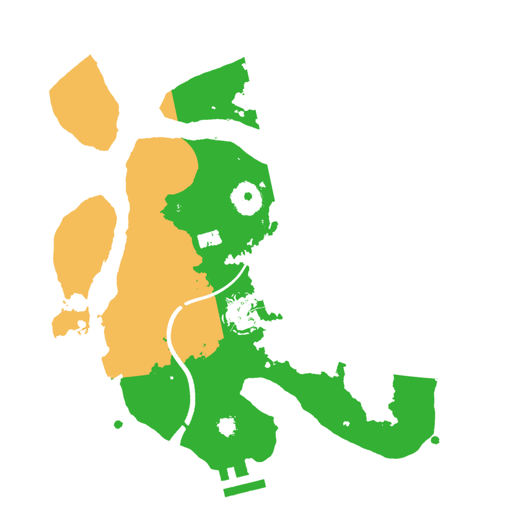 Biome Rust Map: Procedural Map, Size: 2500, Seed: 425287