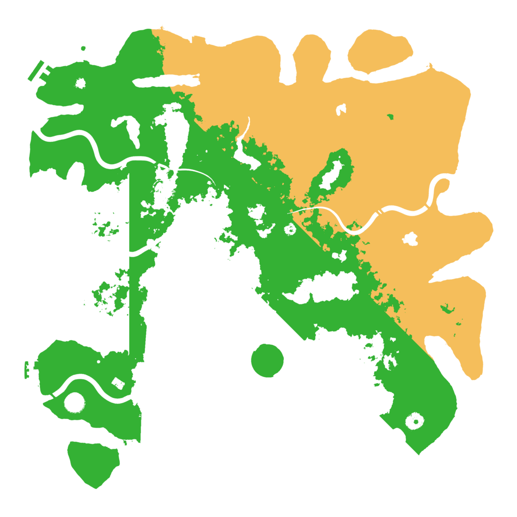 Biome Rust Map: Procedural Map, Size: 4500, Seed: 14827