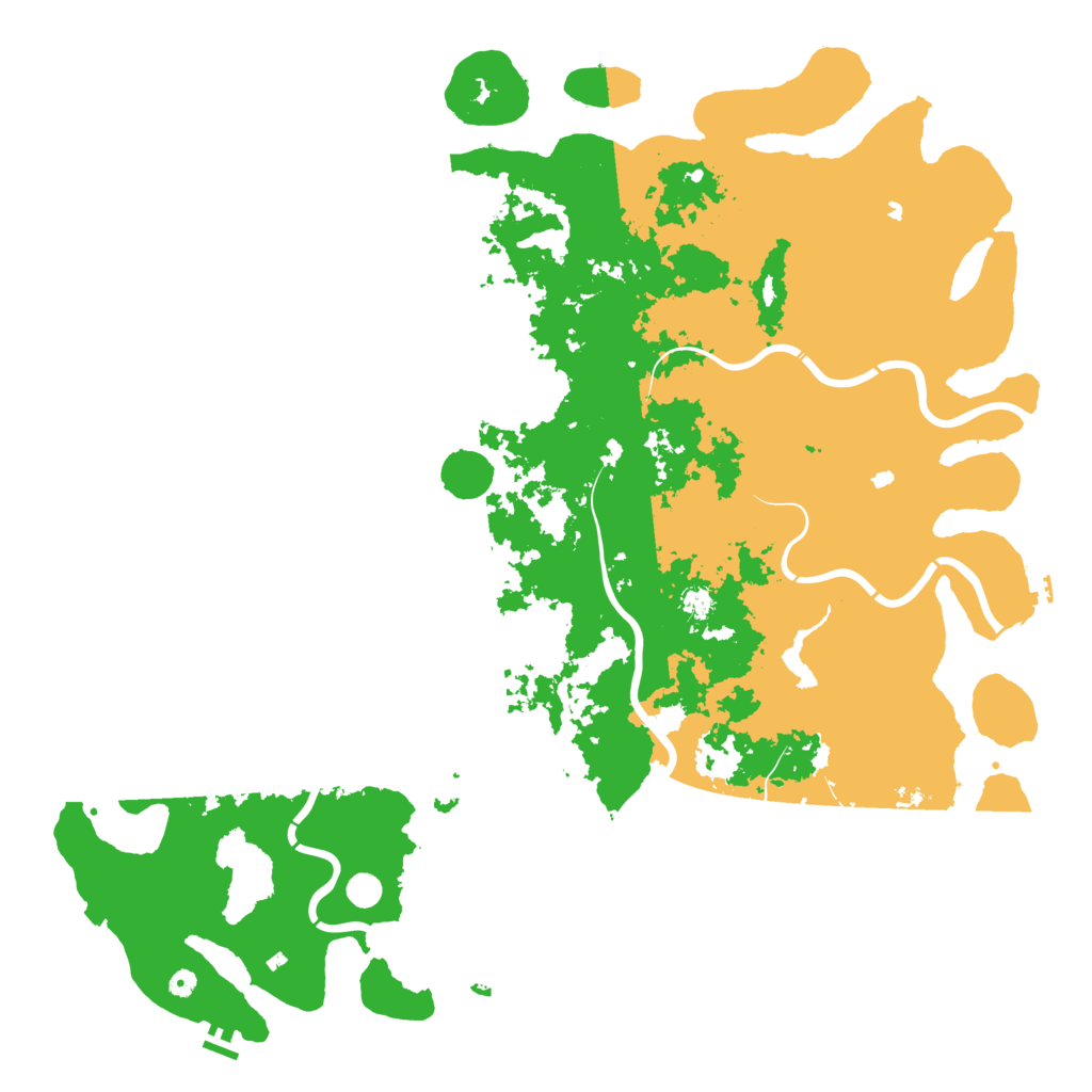 Biome Rust Map: Procedural Map, Size: 6000, Seed: 151895703
