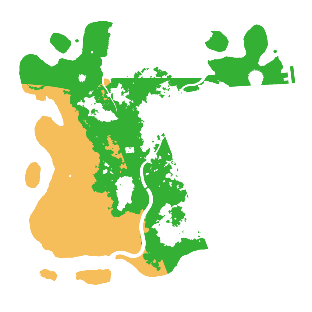 Biome Rust Map: Procedural Map, Size: 3700, Seed: 1091900373