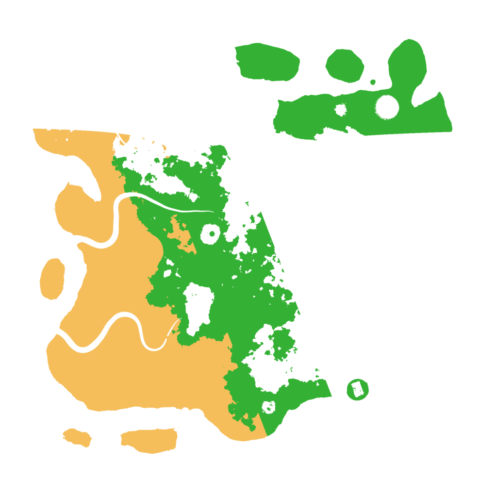 Biome Rust Map: Procedural Map, Size: 3700, Seed: 1091900373