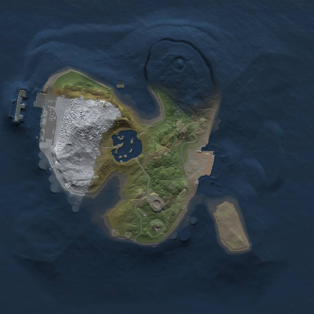 Rust Map: Procedural Map, Size: 1500, Seed: 361102476, 3 Monuments