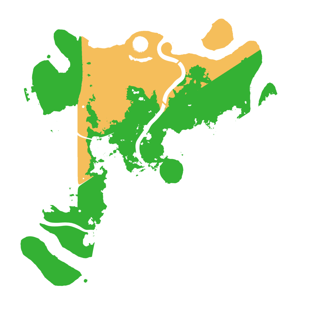 Biome Rust Map: Procedural Map, Size: 3500, Seed: 2622