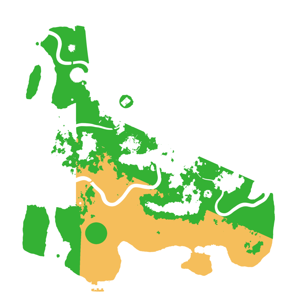 Biome Rust Map: Procedural Map, Size: 3700, Seed: 55986527