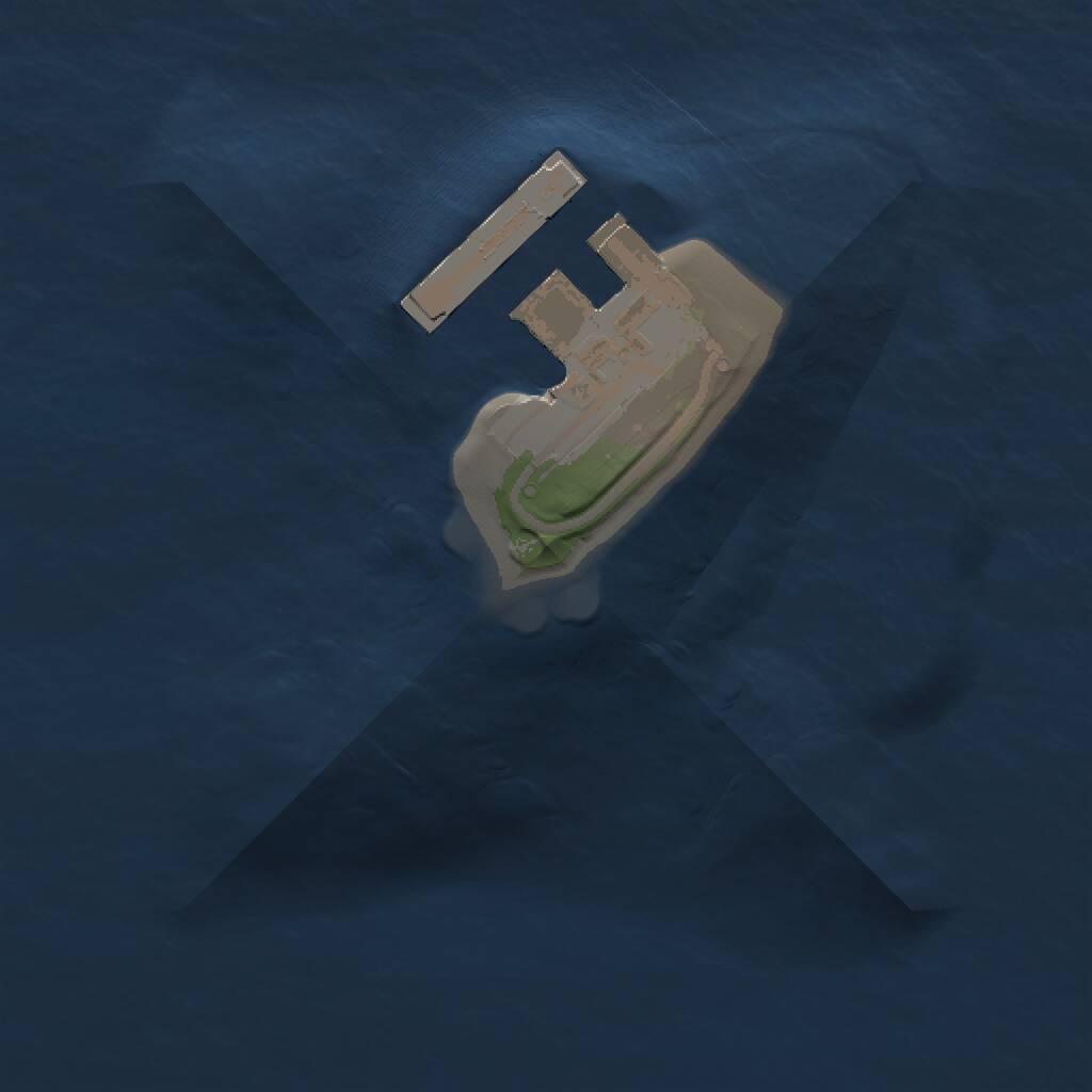 Rust Map: Procedural Map, Size: 1000, Seed: 1439354052, 2 Monuments