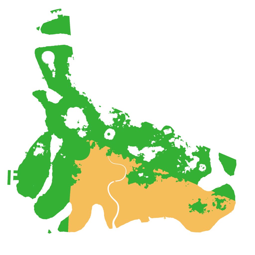 Biome Rust Map: Procedural Map, Size: 3500, Seed: 94082444