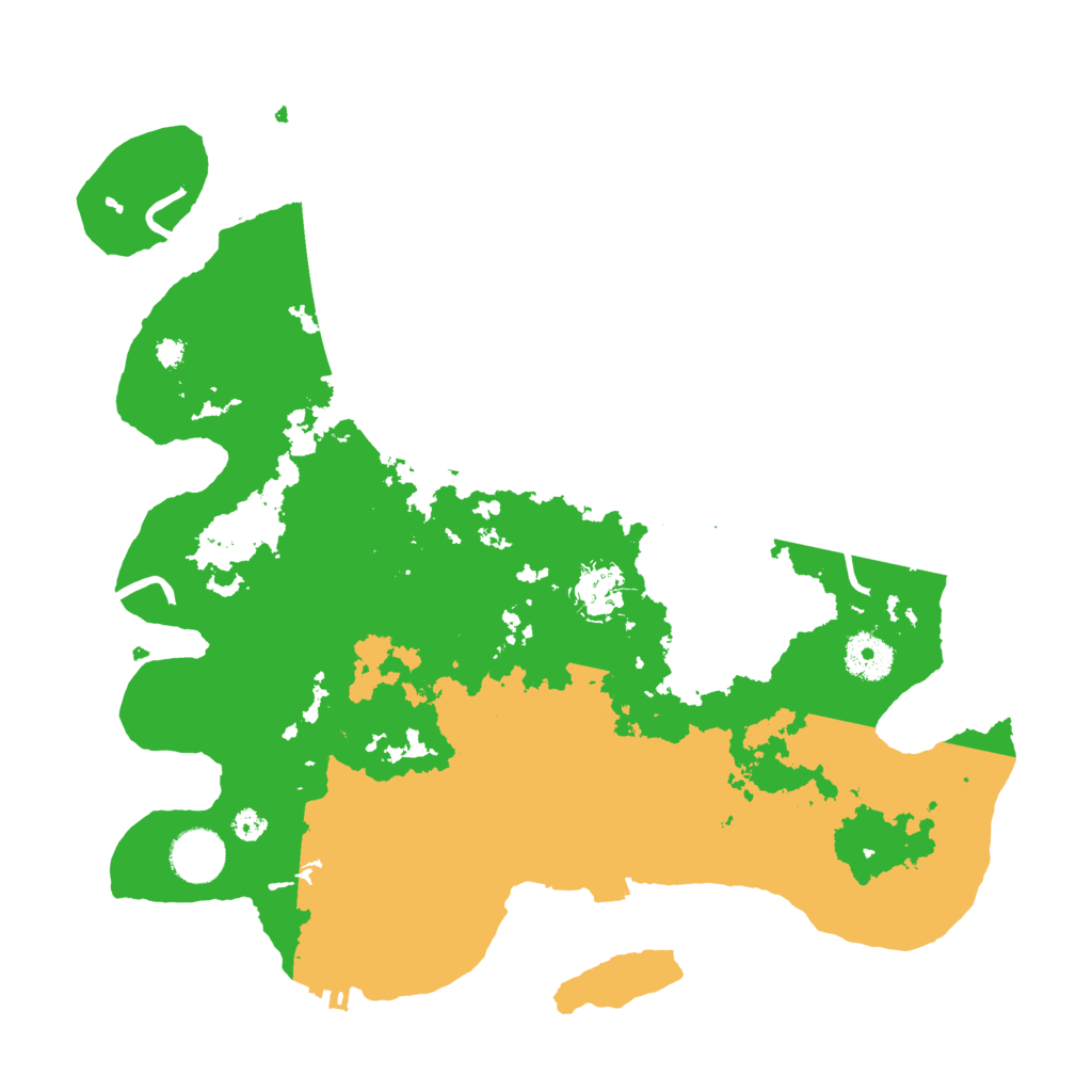 Biome Rust Map: Procedural Map, Size: 3500, Seed: 845293115