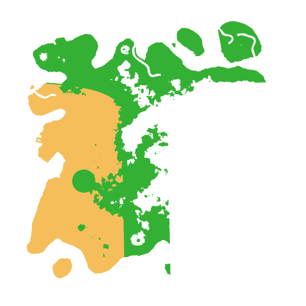 Biome Rust Map: Procedural Map, Size: 3500, Seed: 97866491