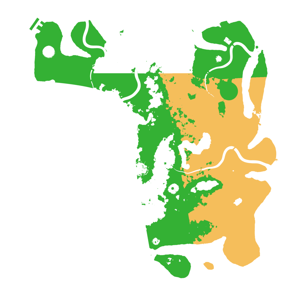 Biome Rust Map: Procedural Map, Size: 4300, Seed: 78377223