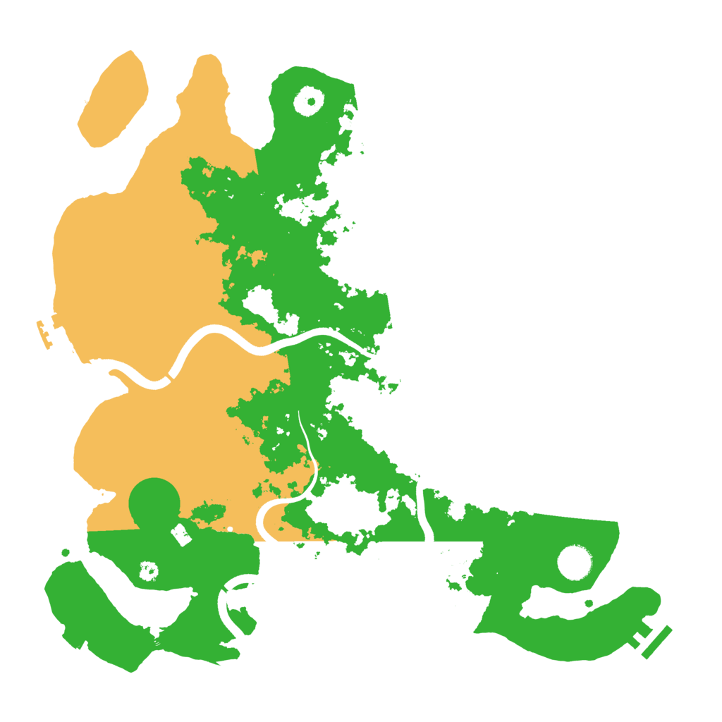 Biome Rust Map: Procedural Map, Size: 3700, Seed: 26658992