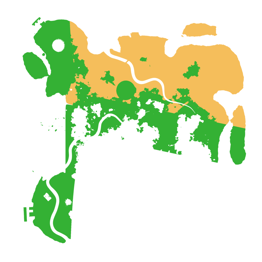 Biome Rust Map: Procedural Map, Size: 3700, Seed: 12353618
