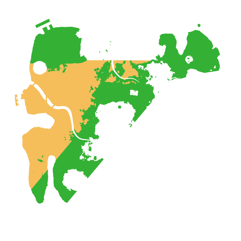 Biome Rust Map: Procedural Map, Size: 3200, Seed: 669669