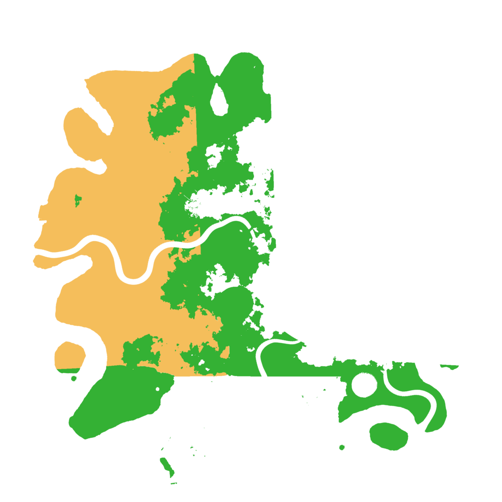 Biome Rust Map: Procedural Map, Size: 3800, Seed: 66966969