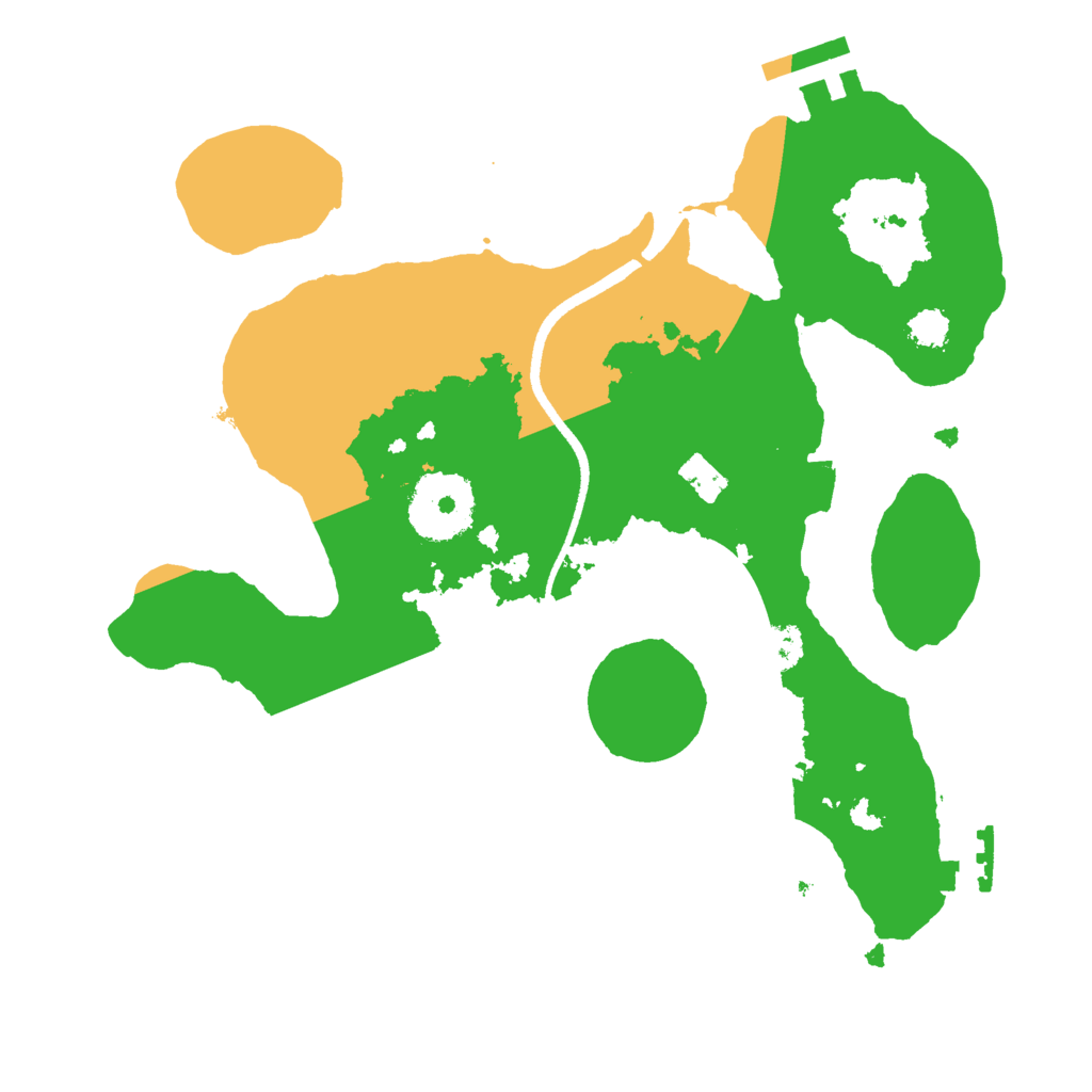 Biome Rust Map: Procedural Map, Size: 2500, Seed: 5692