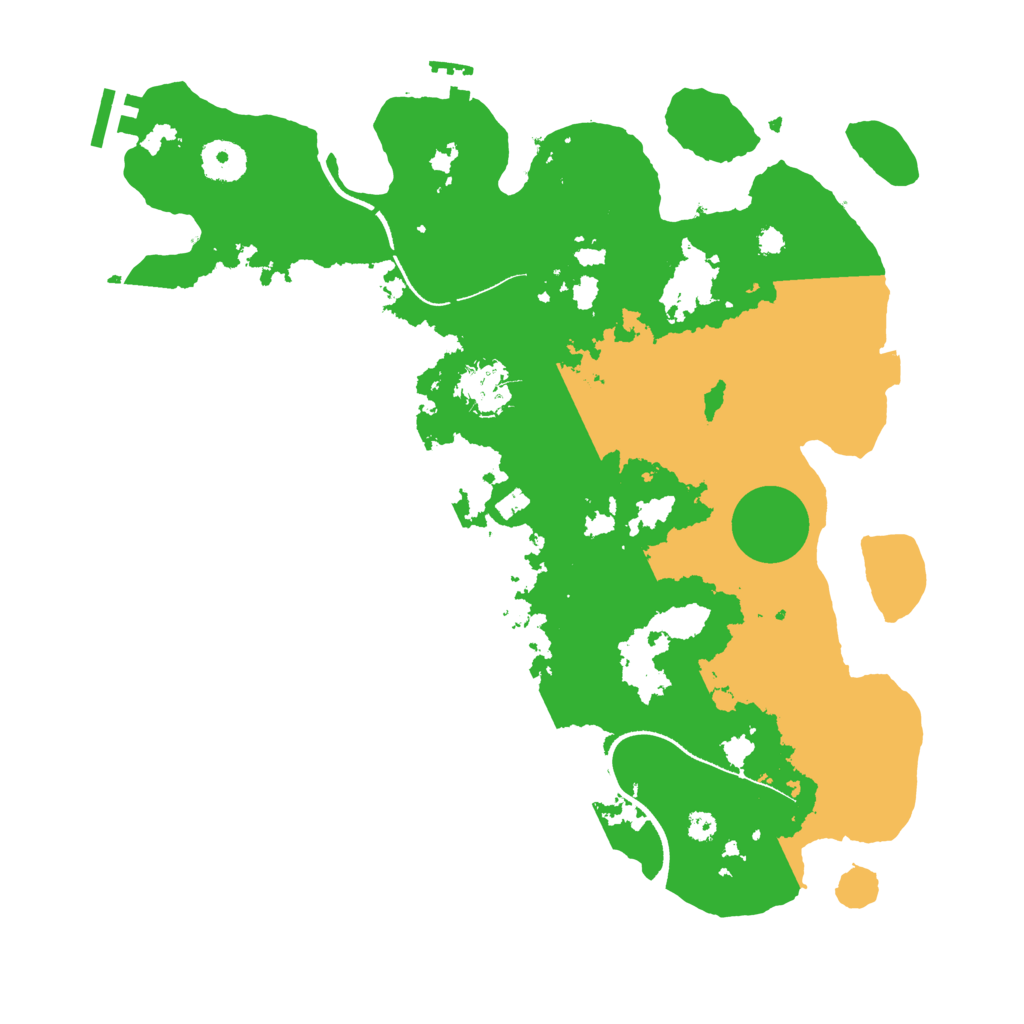 Biome Rust Map: Procedural Map, Size: 3500, Seed: 1544213628