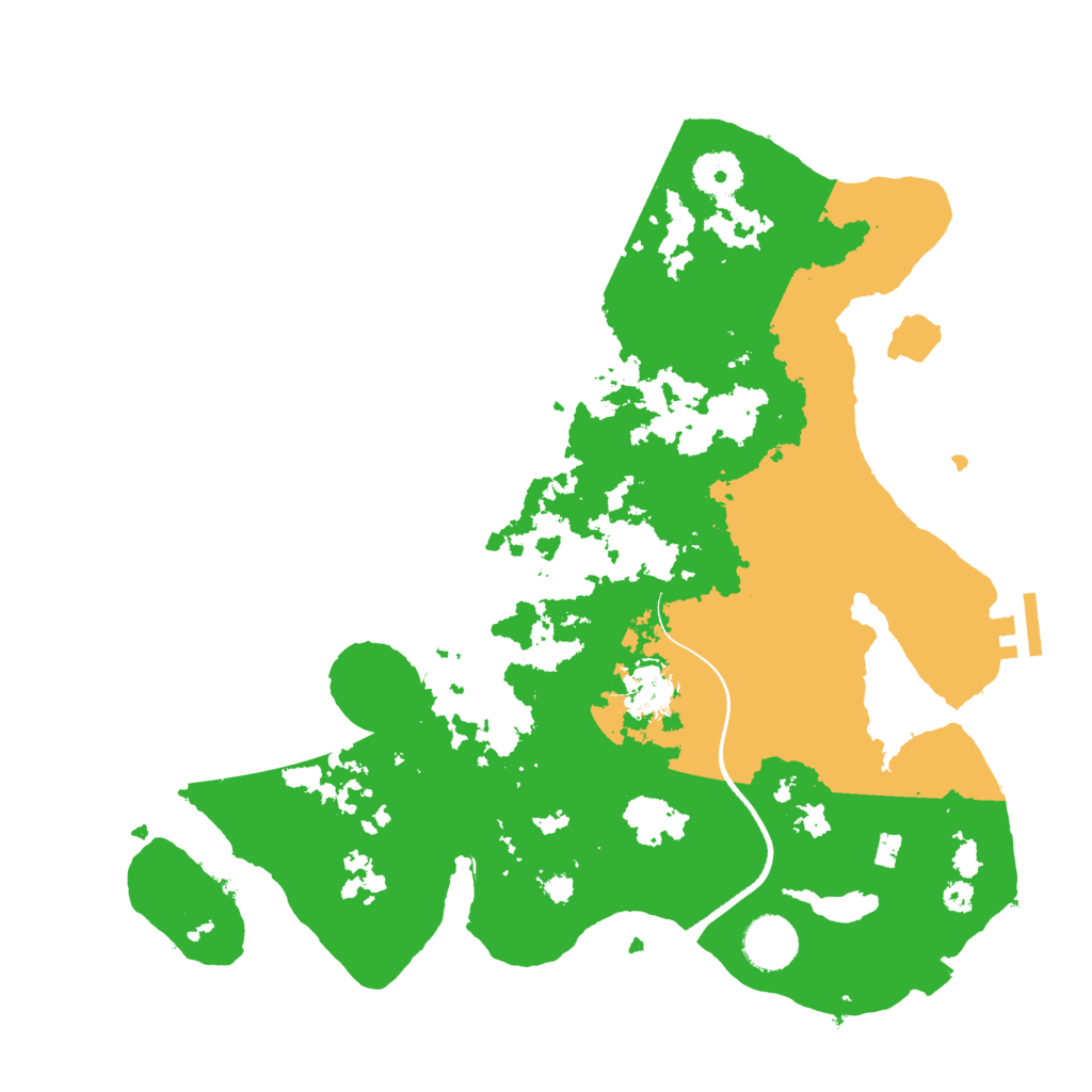 Biome Rust Map: Procedural Map, Size: 3500, Seed: 685068618