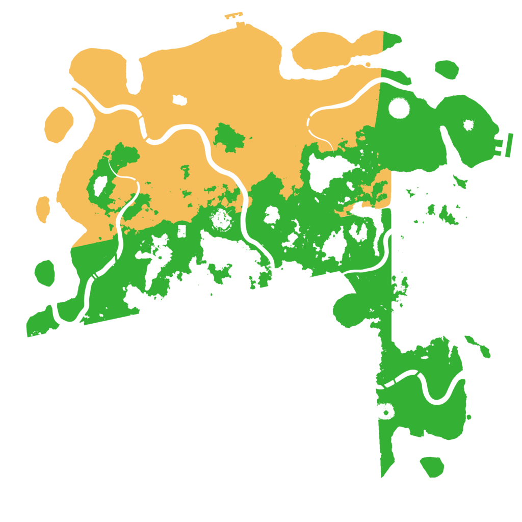 Biome Rust Map: Procedural Map, Size: 4400, Seed: 98460603
