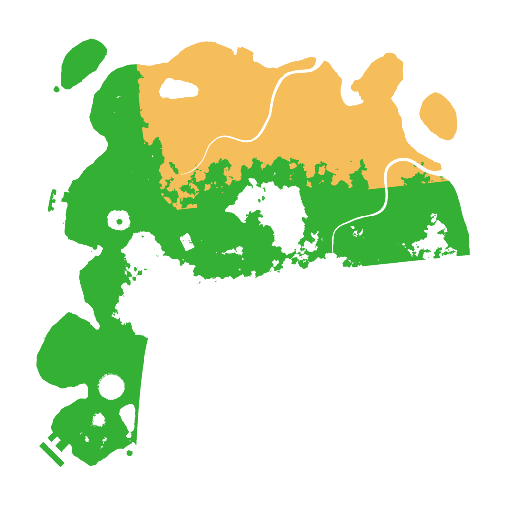 Biome Rust Map: Procedural Map, Size: 3450, Seed: 70832852